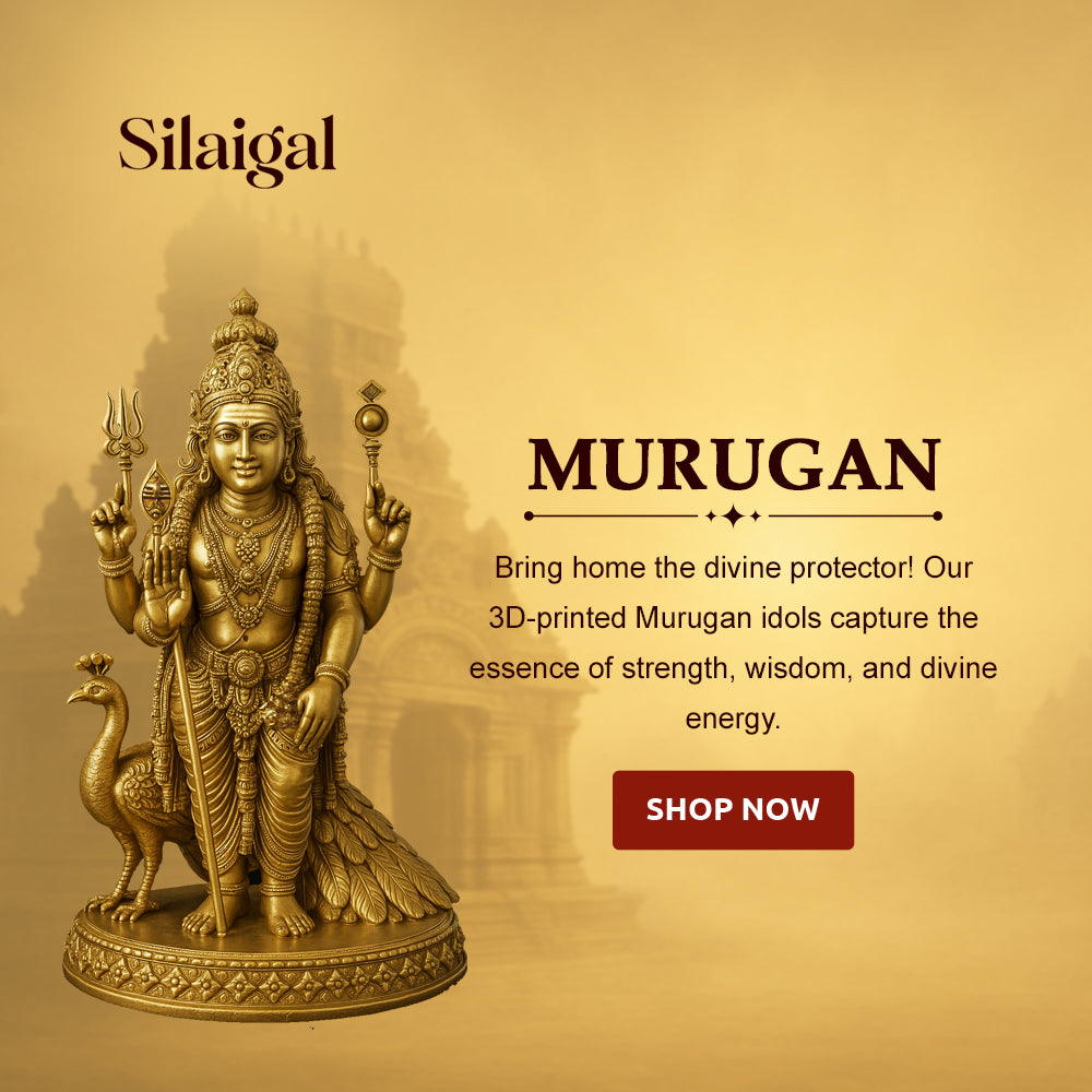 Powerful Standing Murugan Sculpture m