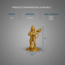 Powerful Standing Hanuman Sculpture